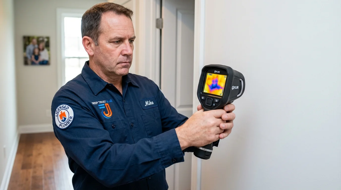 Thermal imaging leak detection by Johns Plumbing LLC in Atlanta